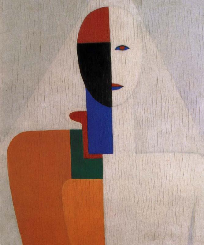 Kasimir Malevich Half-length of Female oil painting image